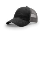 Richardson Garment Washed Trucker 111 Black/ Charcoal