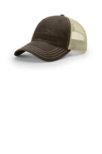 Richardson Garment Washed Trucker 111 Brown/ Khaki