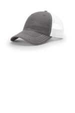 Richardson Garment Washed Trucker 111 Charcoal/ White