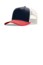 Richardson Five-Panel Champ Trucker 112FPC Navy/ Birch/ Red