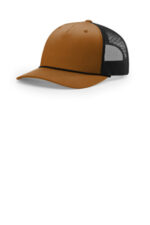 Richardson Five-Panel with Rope 112FPR Caramel/ Black/ Black