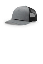 Richardson Five-Panel with Rope 112FPR Heather Grey/ Black/ Black