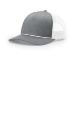Richardson Five-Panel with Rope 112FPR Heather Grey/ White/ White
