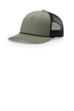 Richardson Five-Panel with Rope 112FPR Loden/ Black/ Black