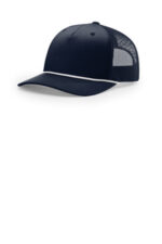 Richardson Five-Panel with Rope 112FPR Navy/ White