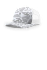 Richardson Printed Five-Panel Trucker 112PFP Blizzard Duck Camo/ White