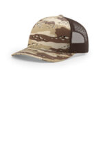 Richardson Printed Five-Panel Trucker 112PFP Desert Camo/ Brown
