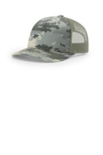 Richardson Printed Five-Panel Trucker 112PFP Digital Camo/ Light Green