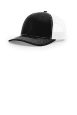 Richardson 112+ R-Flex Adjustable Trucker 112PL Black/ White