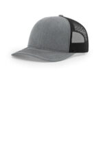 Richardson 112+ R-Flex Adjustable Trucker 112PL Heather Grey/ Black
