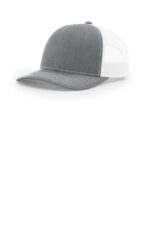 Richardson 112+ R-Flex Adjustable Trucker 112PL Heather Grey/ White