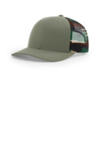 Richardson Printed Mesh Trucker 112PM Loden/ Green Camo
