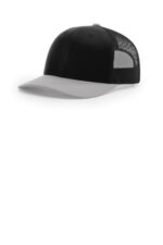 Richardson Trucker Cap 112 Black/ Black/ Light Grey