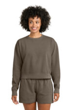 Comfort Colors Women's Mid-Length Crewneck Sweatshirt 1566L Espresso