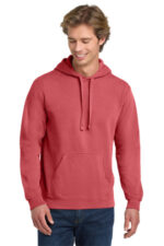 COMFORT COLORS Ring Spun Hooded Sweatshirt. 1567 Crimson