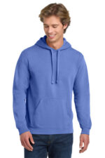 COMFORT COLORS Ring Spun Hooded Sweatshirt. 1567 Flo Blue