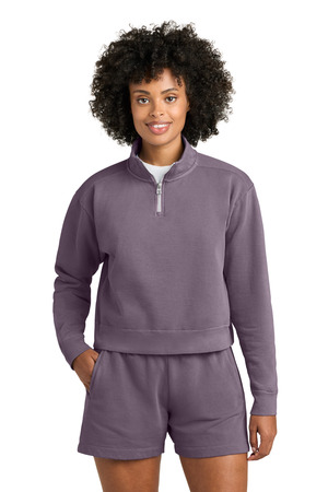 Comfort Colors Women's Mid-Length 1/4-Zip Sweatshirt 1580L Dusk