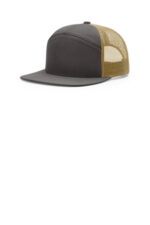 Richardson 7-Panel Trucker 168 Charcoal/ Old Gold