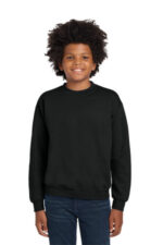 Gildan Youth Heavy Blend Crewneck Sweatshirt. 18000B Black