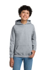 Gildan - Youth Heavy Blend Hooded Sweatshirt. 18500B Sport Grey