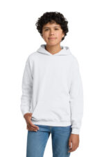 Gildan - Youth Heavy Blend Hooded Sweatshirt. 18500B White
