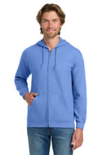 Gildan - Heavy Blend Full-Zip Hooded Sweatshirt. 18600 Carolina Blue