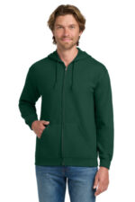 Gildan - Heavy Blend Full-Zip Hooded Sweatshirt. 18600 Forest Green