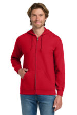 Gildan - Heavy Blend Full-Zip Hooded Sweatshirt. 18600 Red