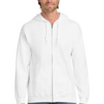 Gildan - Heavy Blend Full-Zip Hooded Sweatshirt. 18600 White