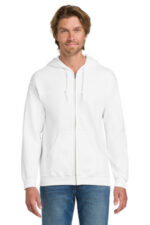 Gildan - Heavy Blend Full-Zip Hooded Sweatshirt. 18600 White