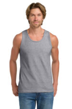 Gildan - Ultra Cotton 100% US Cotton Tank Top. 2200 Sport Grey