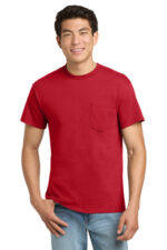 Gildan - Ultra Cotton 100% US Cotton T-Shirt with Pocket. 2300 Red