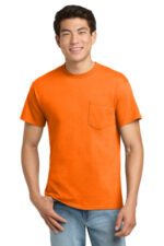 Gildan - Ultra Cotton 100% US Cotton T-Shirt with Pocket. 2300 S. Orange