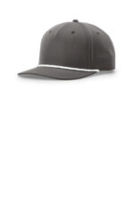 Richardson 5-Panel Classic Rope Cap 258 Dark Grey/ White