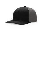Richardson Solid Twill Trucker 312 Black/ Charcoal