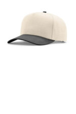 Richardson Full Fabric 5-Panel Champ 323FPC Cream/ Cream/ Black
