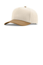 Richardson Full Fabric 5-Panel Champ 323FPC Cream/ Cream/ Caramel