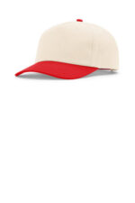 Richardson 5-Panel Relaxed Gramps 356 Cream/ Cream/ Red
