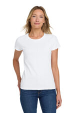 Gildan Women's Heavy Cotton 100% Cotton T-Shirt. 5000L White