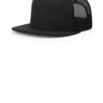 Richardson Acrylic-Wool Blend Flatbill Trucker 511 Black
