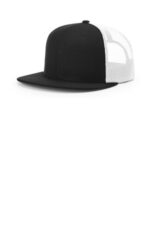 Richardson Acrylic-Wool Blend Flatbill Trucker 511 Black/ White