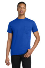Gildan Heavy Cotton 100% Cotton Pocket T-Shirt. 5300 Royal