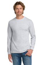 Gildan - Heavy Cotton 100% Cotton Long Sleeve T-Shirt. 5400 Ash