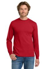 Gildan - Heavy Cotton 100% Cotton Long Sleeve T-Shirt. 5400 Red