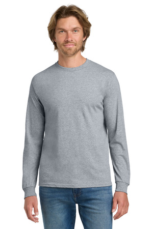 Gildan - Heavy Cotton 100% Cotton Long Sleeve T-Shirt. 5400 Sport Grey