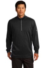 Nike Dri-FIT 1/2-Zip Cover-Up. 578673 Black/ Dark Grey/ White