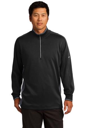 Nike Dri-FIT 1/2-Zip Cover-Up. 578673 Black/ Dark Grey/ White