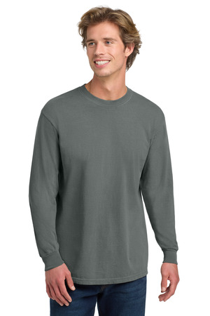 COMFORT COLORS Heavyweight Ring Spun Long Sleeve Tee. 6014 Grey