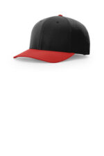 Richardson Laser Perf R-Flex Snapback 632 Black/ Black/ Red