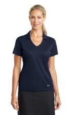 Nike Women's Dri-FIT Vertical Mesh Polo. 637165 Marine